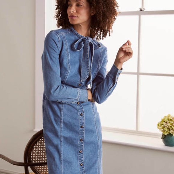 Boden Dresses & Skirts - Boden Denim Shirt Dress Size US 2P NWT